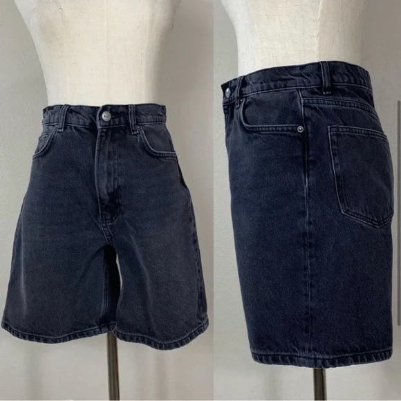 SOLD Black Reformation Mom Shorts - Picture 3 of 6
